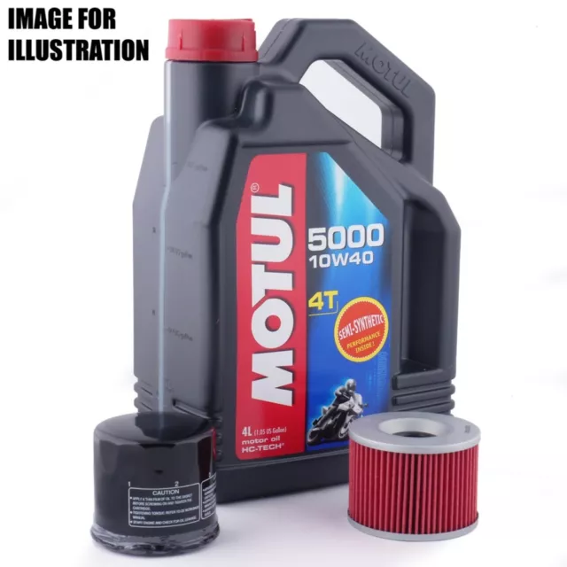 Harley Davidson XL883N Sportster Iron 2014 Motul 5000 Oil and Filter Kit