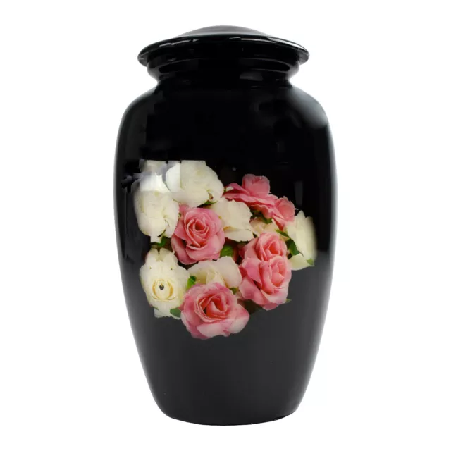 Urns for Ashes Adult Large Cremation Human Funeral Memorial Classic Pink Rose
