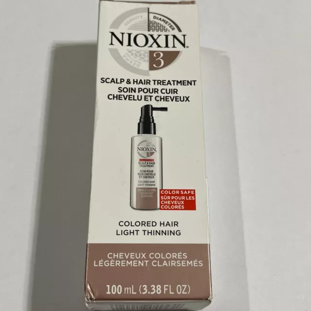Tratamiento del cuero cabelludo y el cabello Nioxin 3 adelgazamiento claro del cabello de color 3,38 oz