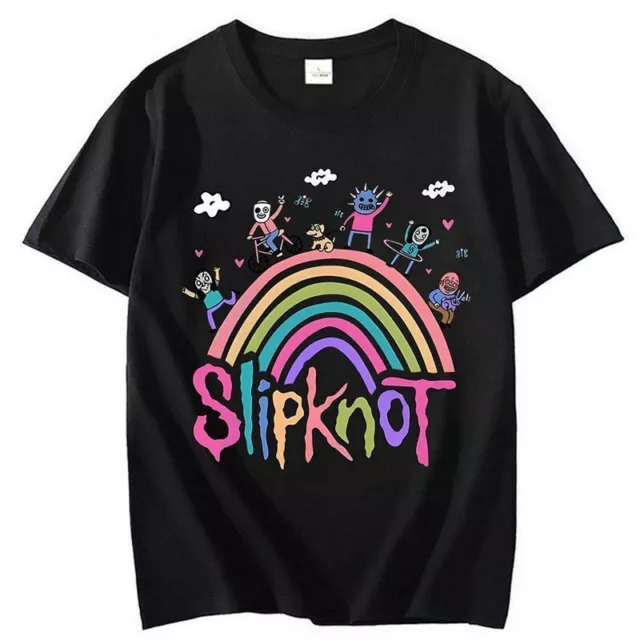 New Summer Slipknot Print Men Women Casual Versatile Trend Short Sleeve T-shirt*