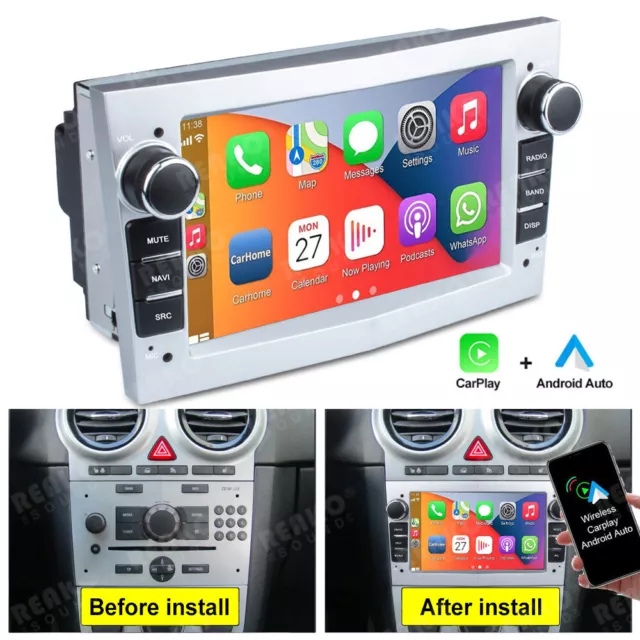 For Vauxhall Corsa C/D Astra Android Car Stereo GPS Sat Nav Radio Player Carplay