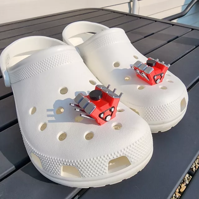 4Pcs Twin Turbo Charms For Crocs 3D Printed Car Lovers Shoe Decor  Attachments