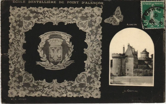CPA Alencon Ecole dentelliere de Point d'Alencon FRANCE (1053642)