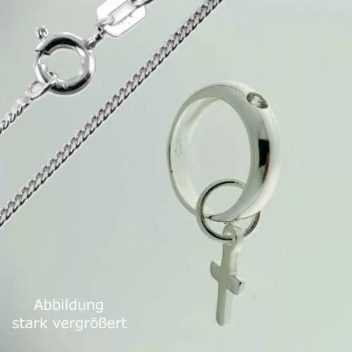 TAUFRING MIT Kreuz- 925 er Sterling Silber- Inkl. Kette-NEU