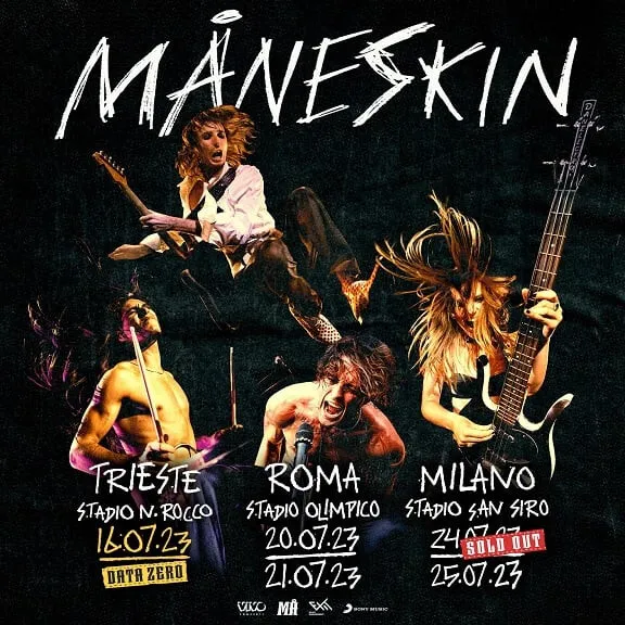 Biglietto Maneskin Milano San Siro PRATO GOLD 25 luglio  2023 - CON CAMBIO NOME