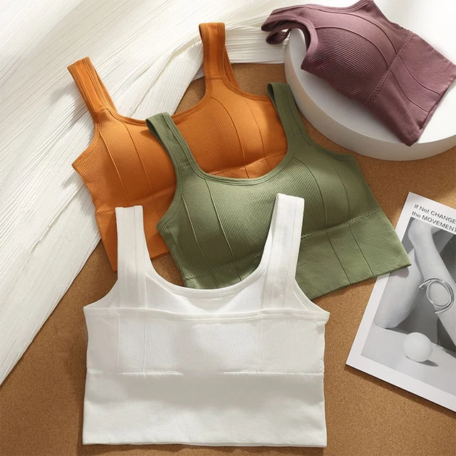 sportivo da donna Top raccolto Reggiseno da yoga Allenamento in palestra