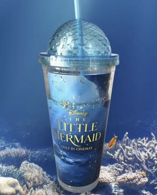 DISNEY THE LITTLE Mermaid 2023 Movie Glitter Cup Tumbler Exclusive