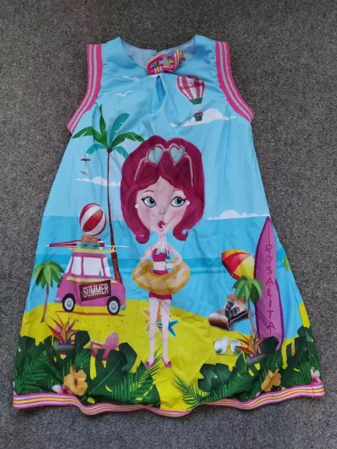 Rosalita Senoritas Designer Girls Sleeveless Dress,  10 Yrs