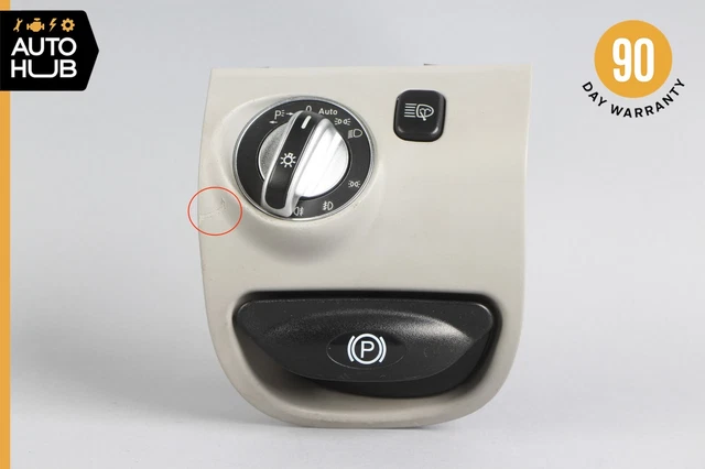03-12 Mercedes R230 SL500 SL550 SL55 AMG Headlight Control Switch Gray OEM