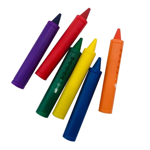 2X(6 PièCes Salle de Bain Crayon EffaçAble Graffiti Jouet Lavable Doodle St2246