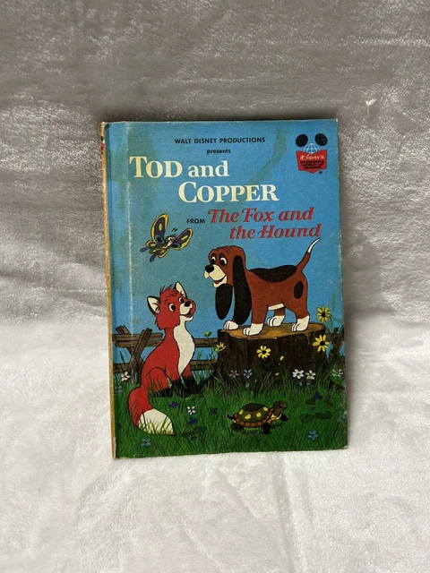 VINTAGE TOD AND Copper from The Fox and the Hound Walt Disney Hardcover ...