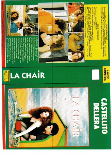 JAQUETTE VHS (seule) : LA CHAIR / LE SALAIRE DE LA VIOLENCE