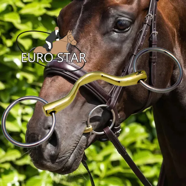 Loose Ring Mouth Ported Snaffle Bit (EuroStar ® Horse Bits) SAME DAY DISPATCH