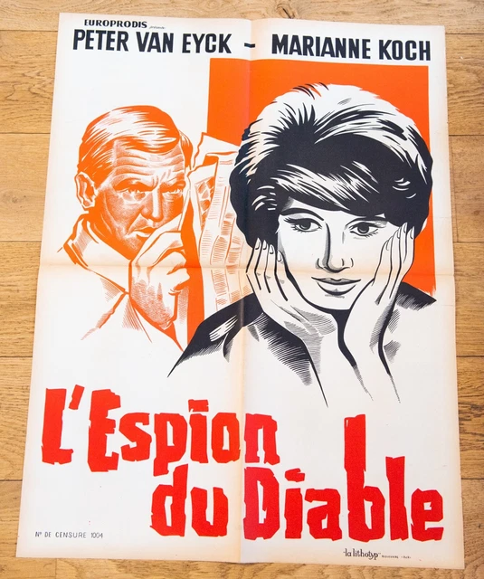 L'ESPION DU DIABLE Affiche cinéma 60x80 CARSTAIRS, PETER VAN EYCK, MARIANNE KOCH