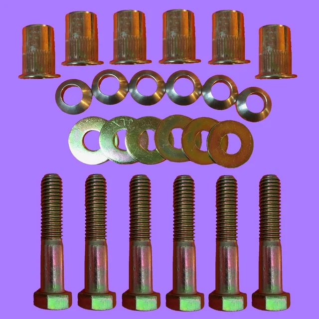 JEEP WRANGLER SKID Plate Mounting Nutserts & Bolts YJ/TJ 8702 Kit for