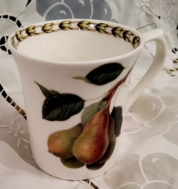 Queens RHS Hookers Fruit PEAR Mug Fine Bone China Royal Horticultural Society