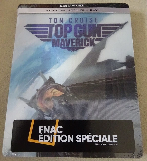 TOP GUN MAVERICK Tom Cruise Steelbook BluRay 4K Ultra Hd Neuf EUR 59