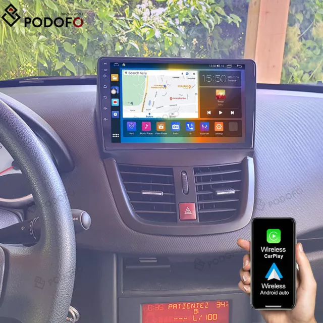 9 For Peugeot 207 2006-15 Android 10.1 Car Carplay Stereo Radio Navi WiFi  GPS