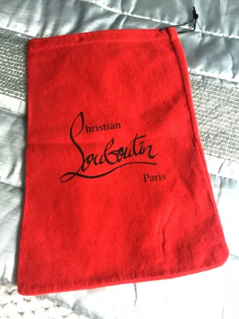 100 AUTHENTIC CHRISTIAN LOUBOUTIN Red Dust Bag Shoe Storage
