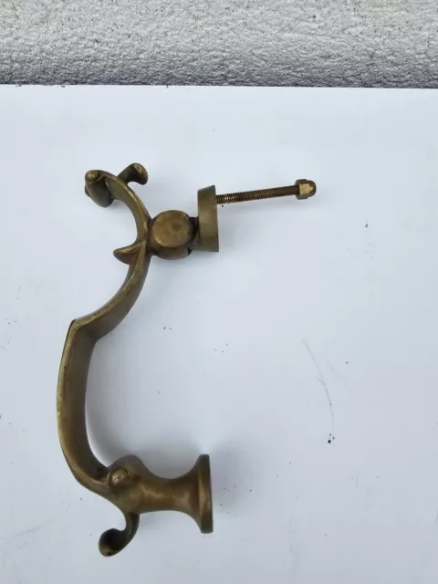 Antique Solid Brass Door Knocker Original Salvage Victorian Antique