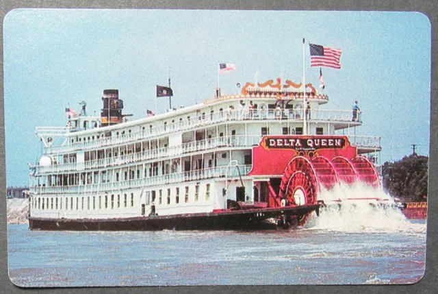 Delta Queen Steamboat Ship Boat Single Swap Playing Card