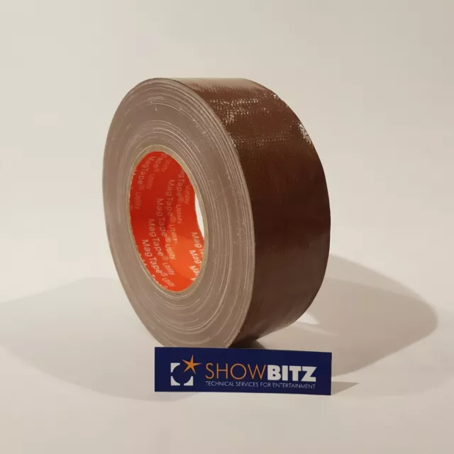 Gaffa BROWN GLOSS Gaffer duct Tape 50mm X 50m MAGTAPE® Utility Coloured
