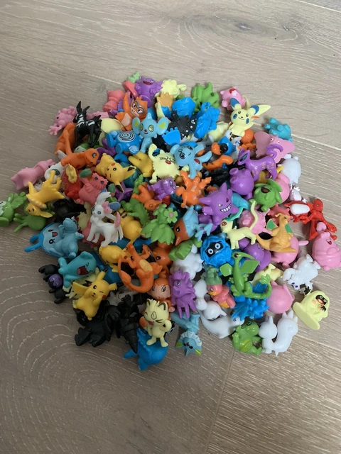 lot de 48 mini figurines pokemon + 2 autocollants pokemon offerts