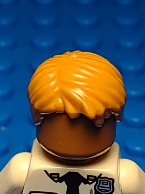 NEW LEGO MINIFIG Boy Short Light Brown Hair Flesh Male Head Gear ...
