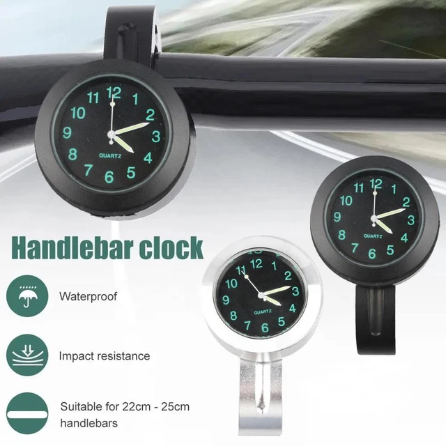 Orologio Motociclo Universale Maniglia Cruiser Montaggio Barra H8I3