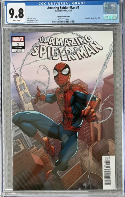 Amazing Spider-Man #1 Bagley Variant Cover Marvel Comics (2022) CGC 9.8