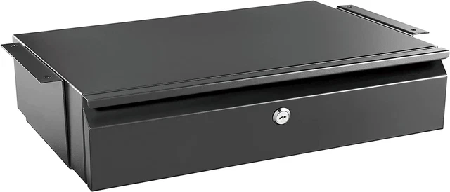 under Desk Pull-Out Drawer with Lock and 2 Keys Included | Office Storage Organi