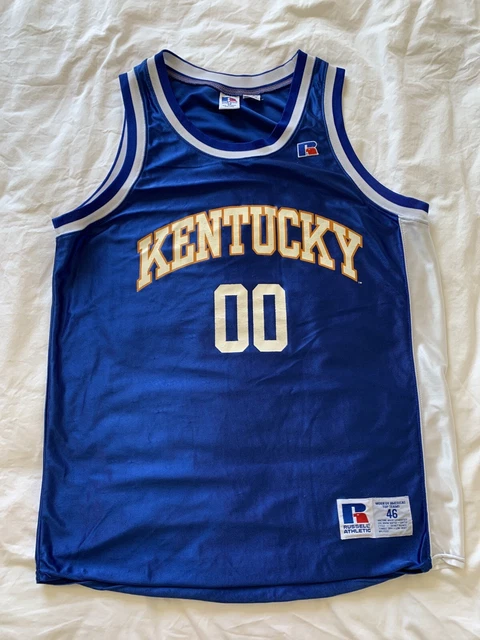 Rare 80s Kentucky Wildcats Russell Athletic Basketball Jersey Sz 46 Champion