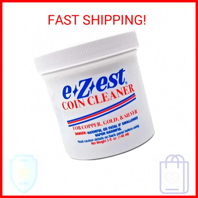 e-Z-est eZest Easy Coin Cleaner Copper Gold Silver Jewelry - 5 Ounce Jar