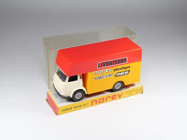 Saviem SG4 / SM Benne à Ordures NOREV – 1/43, Jaune, Occasion En Boîte