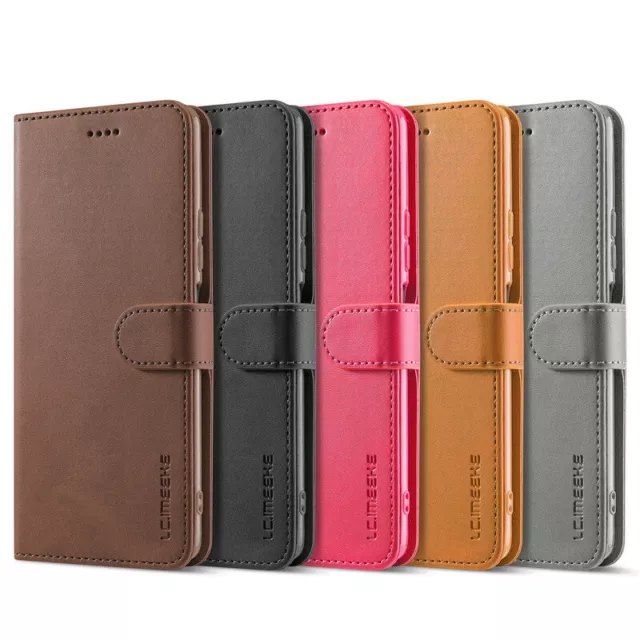 Leder Hülle für Xiaomi 13T 12T Redmi Note 13 12 11 Pro Handy Tasche Schutz Case 2