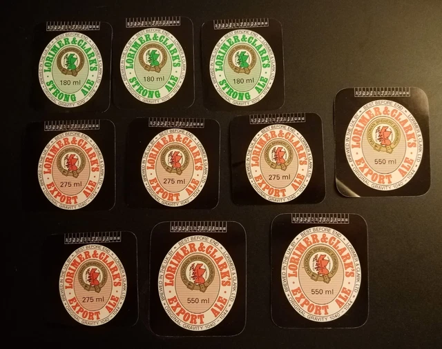 British Beer Labels   Lorimer & Clark S  Breweries