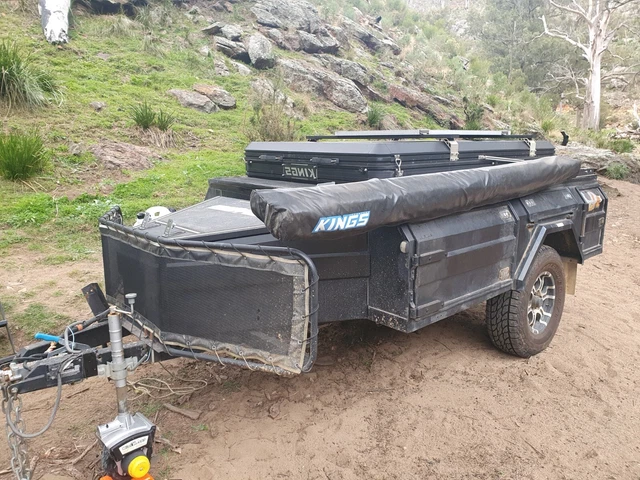 Rooftop tent offroad camper trailer