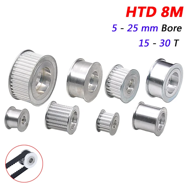 28-8M-30 HTD Pilot Bore Timing Belt Pulley / Sprocket - 28 Tooth To Su - Foto 9
