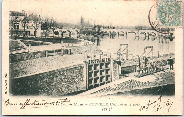 94 JOINVILLE - l'ecluse et le port.