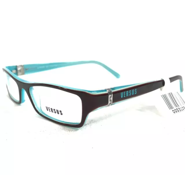 Versus by Versace Eyeglasses Frames MOD.8052 560 Brown Blue Rectangle 50-16-135