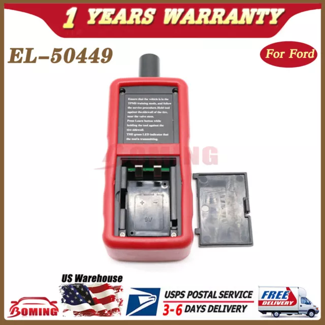 New TPMS Tire Pressure Sensor Relearn Reset Activation Tool US For Ford EL-50449