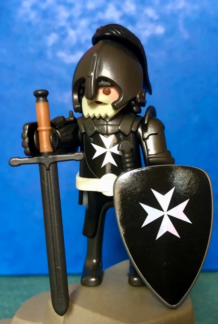 altais Chevalier C Noir Playobil > Croisé Crusader Contre Saladin RAR
