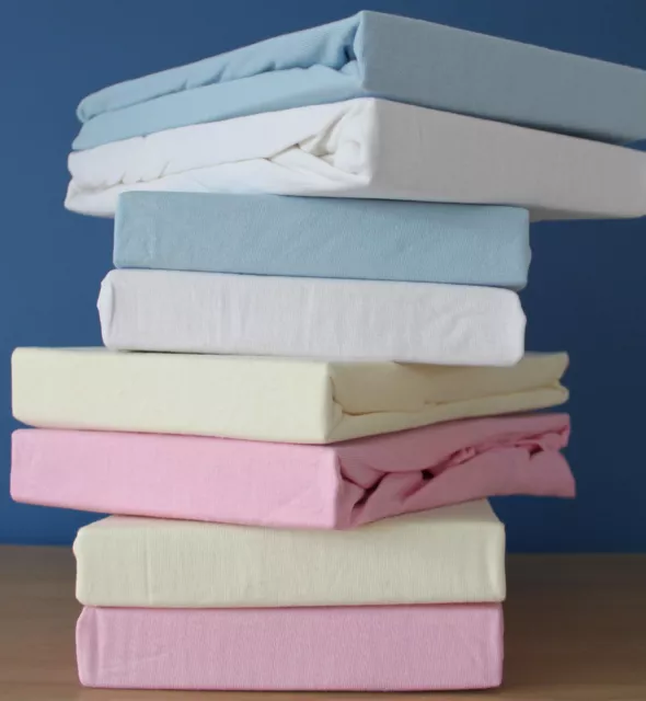 Moses Basket-Baby Bassinet-Pram Jersey Fitted Sheet 100% Cotton Super Soft.