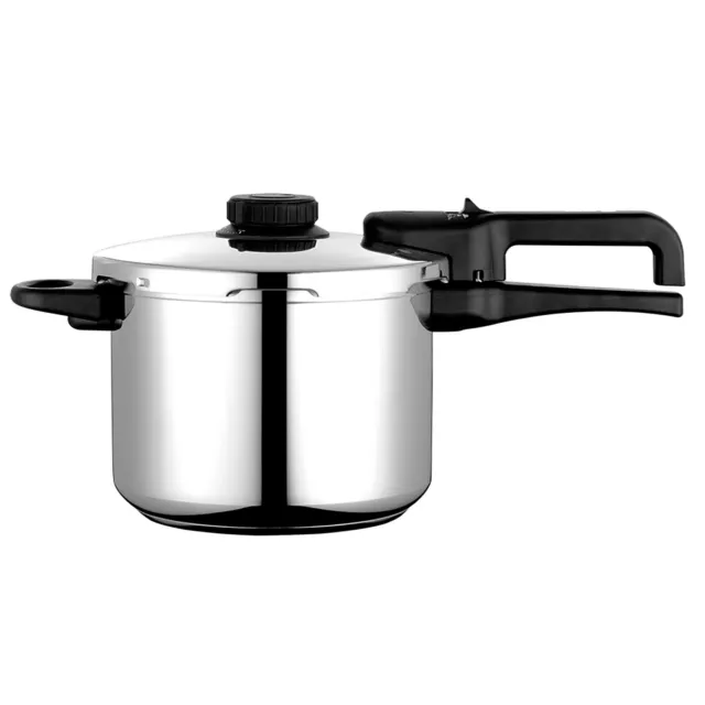 Olla a Presión 6 Litros, Inducción,  Acero Inox.18/10, Regulador de Presión