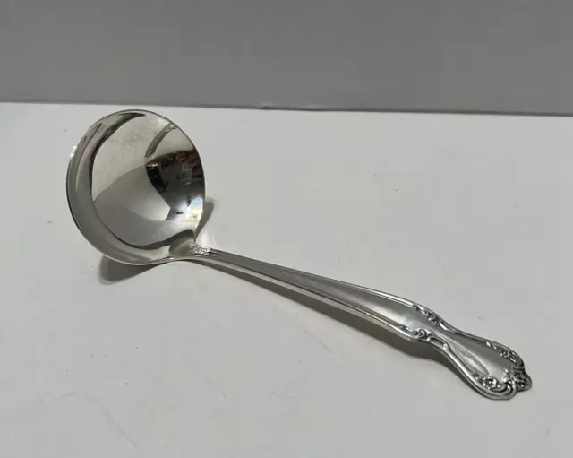 Vtg Rogers & Bro Daybreak Elegant Lady Silverplate Flatware Gravy Ladle