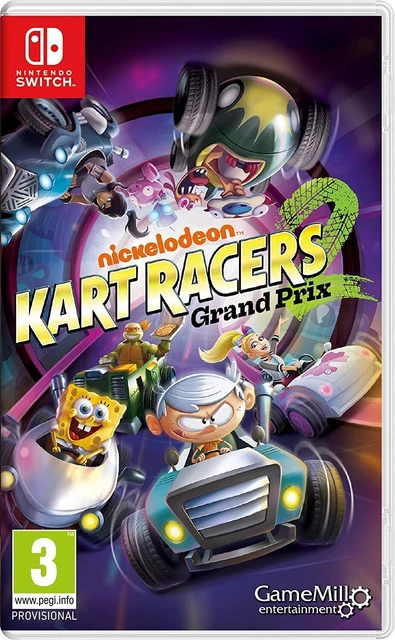 Nickelodeon Kart Racers 2 Grand Prix Switch Fr New