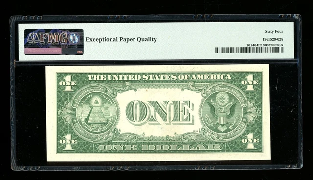 DBR 1935-E $1 Silver Fr. 1614 GI Block PMG 64 EPQ Serial G43350813I 2
