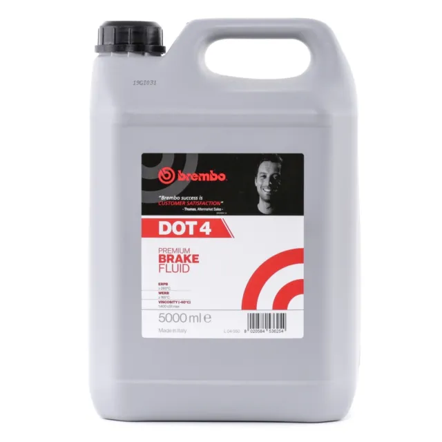 BREMBO L 04 050 Premium DOT 4 Bremsflüssigkeit Brake Fluid 5L