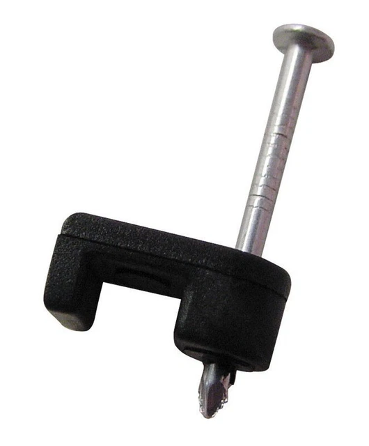 Gardner Bender 3/16 in. W Plastic Insulated Zinc-Plated Coaxial Staple 25 pk