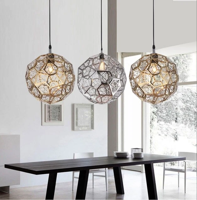 Yc. Modern LED Dixon Etch Web pendant lamp Restaurant Lobby ceiling light